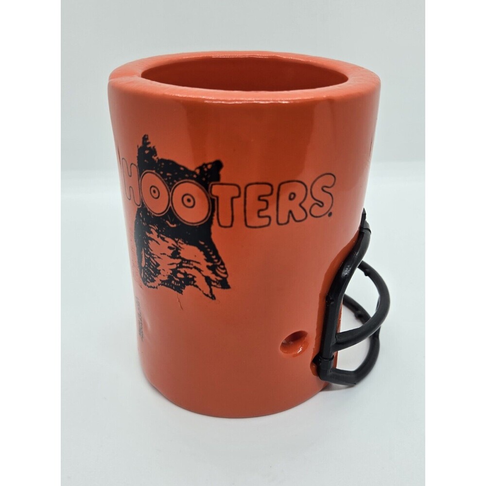 Rare Hooters Orange Football Can Koozie